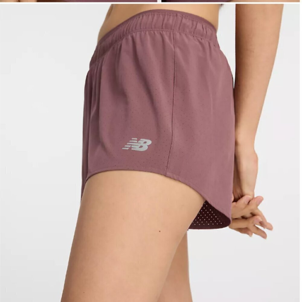 New Balance Women's Core 3-Inch Short, Mauve, XL